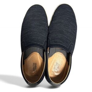 Johnston & Murphy Trenton Navy Men’s Knit Slip-On Shoes